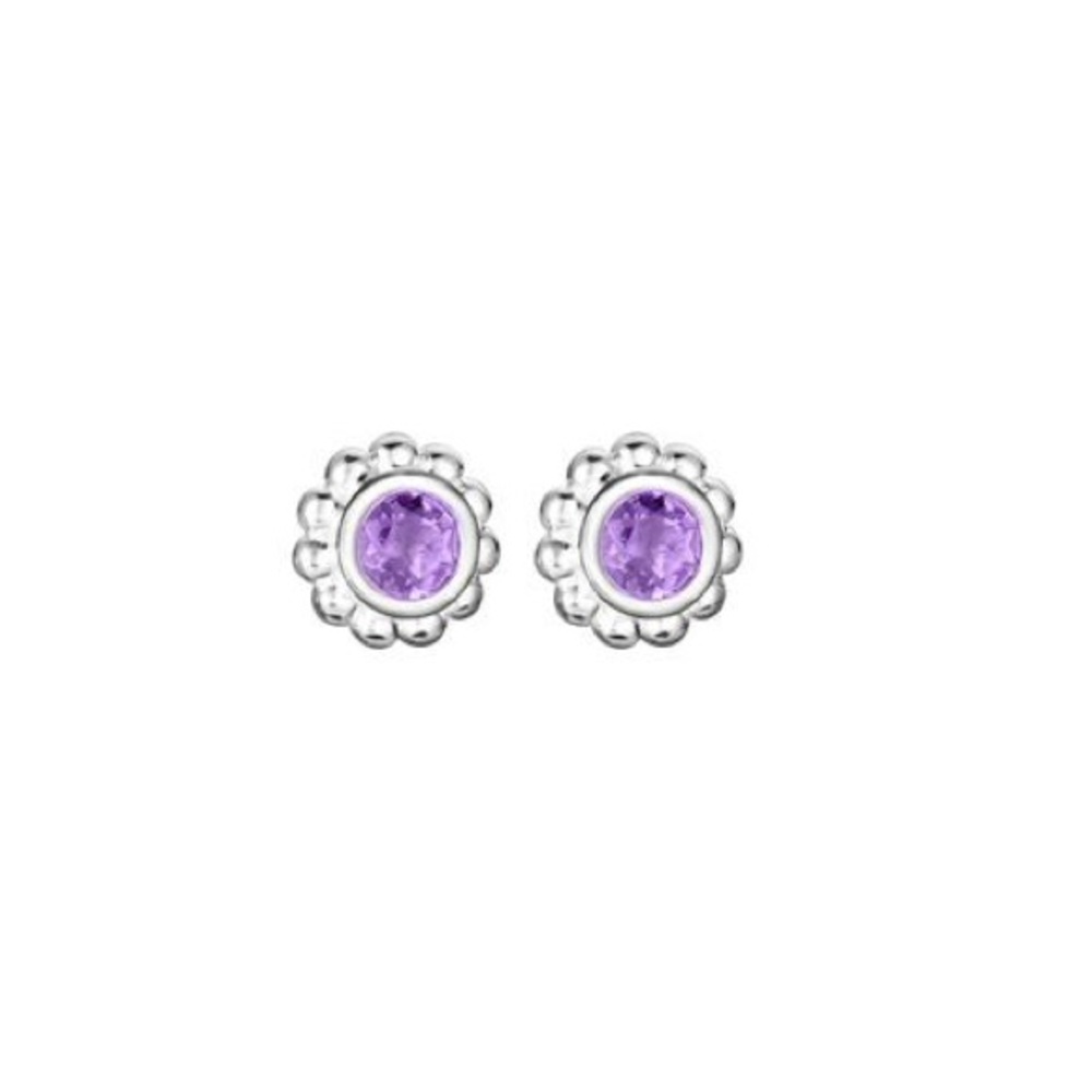 Amethyst and Silver earrings - Picture 2 of 2